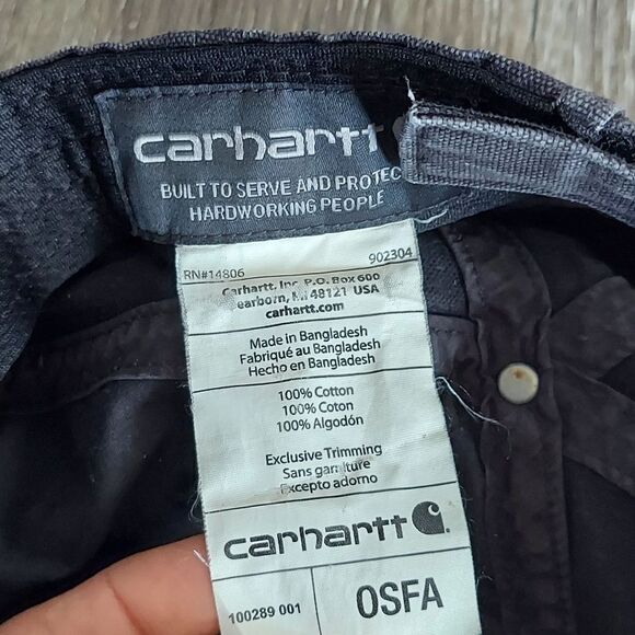 Carhartt Odessa Cap in Black - Picture 6 of 6